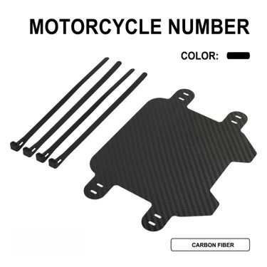 Carbon Fiber Front Fender Number Plate For Off-Road E-Bike & Motorcycle Customization - Lightweight & Durable - 22.3x15.9x1cm (S-20-QF Model)_autovado.com