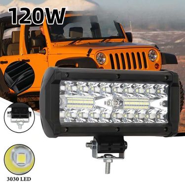 New High Brigness Three Row 120w Plastic Semi Aluminum Work Strip Lig For Off-road Vehicle Roof Front Bumper_autovado.com