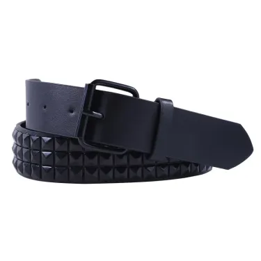 HOT Shiny Pyramid Belt Men Women's Studded Belts Punk Rock with Pin Buckle Black Fashion Rhinestone Rivet Nightclub_autovado.com