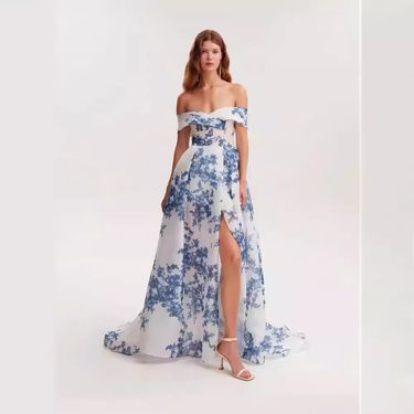 Women's clothing women's fashion organza fairy long temperament evening dress_autovado.com