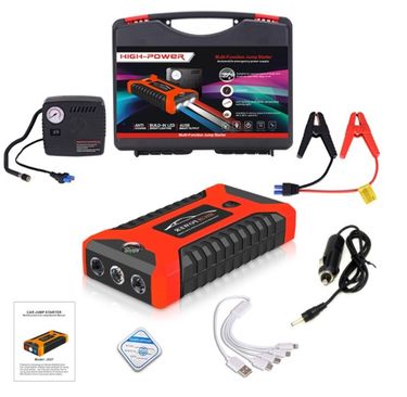 Warranty★JUMP START + AIR PUMP★12V 600A USB High Capacity Jump Starter Portable Car Battery Charger Power Bank_autovado.com