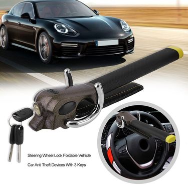 Steering Wheel Anti-Theft Alarm Airbag Universal Car Self-Defense Lock_autovado.com