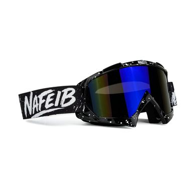 NAFEIB Motorcycle Goggles - Dirt Bike Snow Goggles For Men & Women, Anti-Fog UV Protection Riding Glasses With Interchangeable Lenses_autovado.com