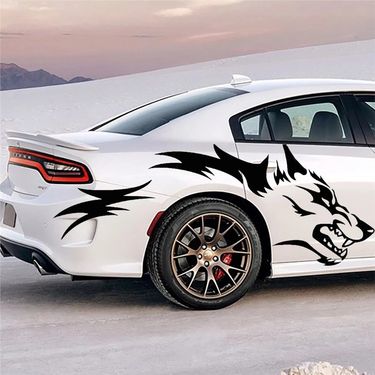 Totem Modified Body Wolf Road Whole Vehicle Decoration Car Sticker Decal_autovado.com