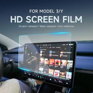 Suitable For Tesla New Model 3 Y Screen Tempered Glass Central Control Protective Display HD Film_autovado.com