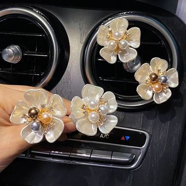 Ornaments Pearl Lasting Goddess Interior Perfume Flower Decoration Car Air Outlet Creative Fragrance_autovado.com