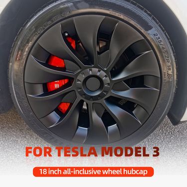 4-piece Set Of Suitable For Tesla Model 3 18inch Replacement Hub Caps 2018-2021_autovado.com