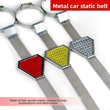 Electricity Strip Hanging Car Triangle Warning Reflective Metal Grounding Chain Static Eliminator_autovado.com