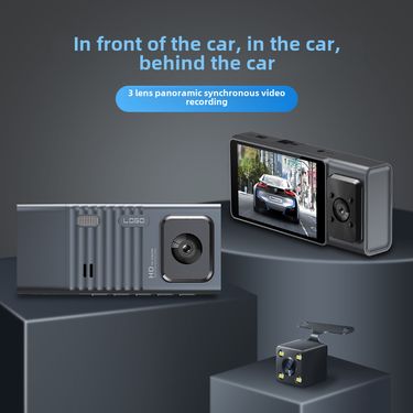 Driving Recorder 3-inch three-record WIFI car monitoring night vision HD camera CarDvrCam cross-border hot sale_autovado.com