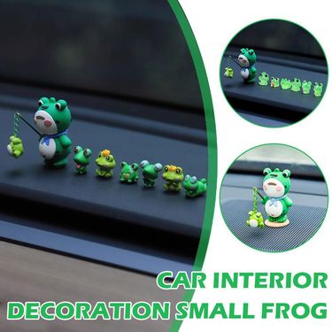 Car Interior Accessories, Small Frogs, Mounted Central Control De, Computer Display Screen Figurine, Cute Car_autovado.com