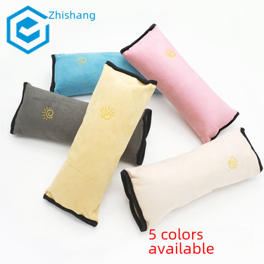 Car seat belt cover with cartoon cute insurance shoulder cover lengthened and thickened plush anti-strangle sleeping pillow_autovado.com