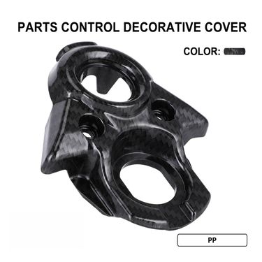 Universal Carbon Fiber Look Motorcycle Dashboard Cover Trim Accessory For Off-Road E-Bikes - J-20-QF Model (12x10x3cm)_autovado.com