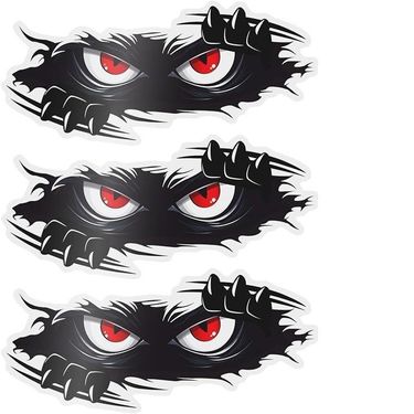 Hide And Seek Angry Eyes Interesting Monster Peeping Cat Car Stickers Decoration_autovado.com