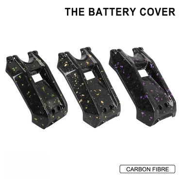 Carbon Fiber Floral Motorcycle Battery Cover - Lightweight & Stylish Upgrade For Custom Bike Builds (2nd Gen)_autovado.com