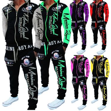 Men's Clothing autumn new style casual elastic hip hop sports suit hooded top pants_autovado.com