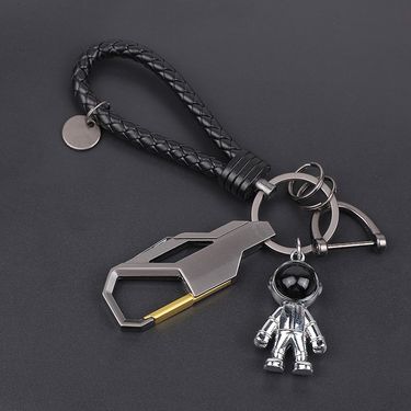 Internet Celebrity Ins Astronaut Car Key Chain Trendy Cool Personality Creative Astronaut Key Pendant Horseshoe Buckle Men And Women_autovado.com