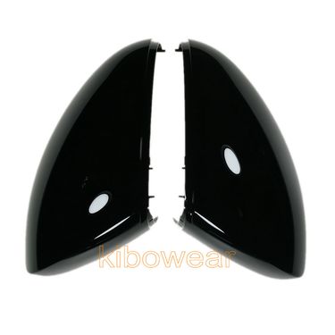 Black Side Wing Mirror Caps Cover for VW Tiguan MK1 Sharan 2009 2010 2011 2012 2013 2014 2015 Replace rearview housing_autovado.com