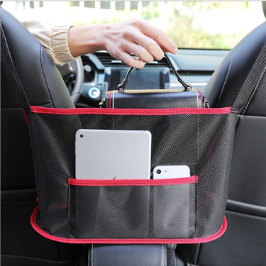 Hanging Central Control Isolation Net Pocket Multi-Functional Storage Organizer Bag For Car Interior Decoration_autovado.com