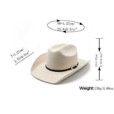 Hot Sale Vintage Western Cowboy with Black Belt Men's Felt Fedora Hat Women Jazz Cowgirl Cap Cloche Church Sombrero Hombre Caps_autovado.com