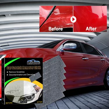 Rayhong 6pcs/set Car Scratch Cloth, Car Paint Repair Paint Scratches Water Stains Car Wax Grinding Clean Scratches Maintenance_autovado.com