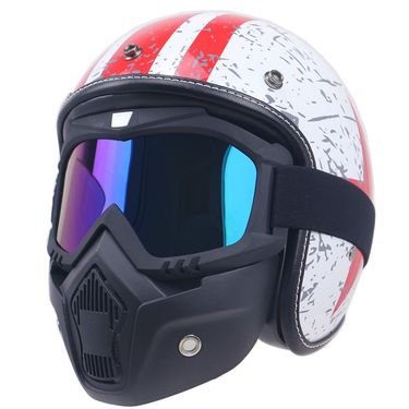 Helmet with face mask Motorcycle helmet Electric vehicle helmet_autovado.com