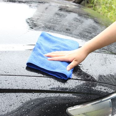 30*30CM Warp Knitted Nano Fiber Wash Car Wiping 220g/square Meter Cleaning Towel_autovado.com