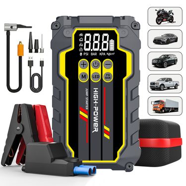 Car Emergency Jump Air Pump Integrated Machine Battery Starter Ignition Tool_autovado.com