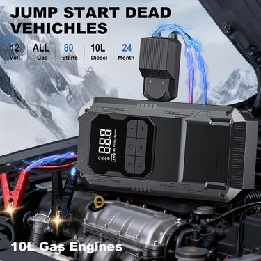 YIJU Auto Jump Starter Power Bank With Tire Inflation Vehicle Starting Device Intelligent Clamp Car Emergency Battery_autovado.com