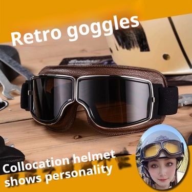 Electric Bike Helmet Goggles Windproof Dustproof Universal Motorcycle Hat For Men And Women_autovado.com