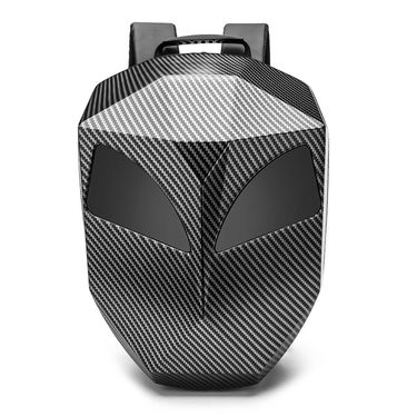 Motorcycle Accessories, Helmet Backpack, Iron Hero Riding Bag, Non Luminous LED Screen, PC Shell, Bare Nylon Backpack_autovado.com