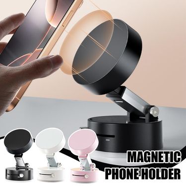 Double Sided Cup Magnetic Lazy Multi-functional Foldable Storage Holder, Vacuum Suction Phone Holder_autovado.com