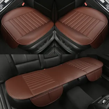 Breathable Single Piece Winter Leather Backless Four Season Car Rear Seat Chair Cushion_autovado.com