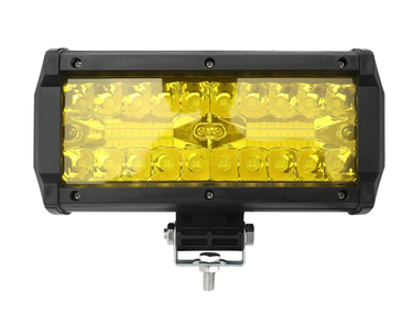 AUTOPALS LED Light Bar 8.5-Inch Spot Flood Combo 2PCS Triple Row Work Driving Fog Lamp For Motorcycle Pickup Truck ATV UTV SUV Boat-Golden Light_autovado.com