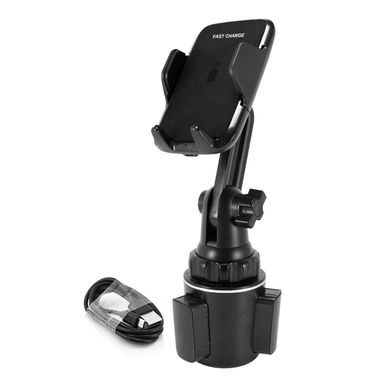 Wireless charging mobile phone holder car 15W wireless charging mobile phone clip car water cup holder wireless charging bracket XK_autovado.com