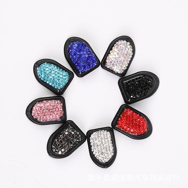 Diamond Inlaid Back Practical Interior Car Adhesive Hook Rear Seat Backrest Creative Storage_autovado.com
