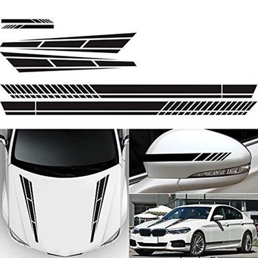 Body Waistline Side Skirt Stripe, Hood, Rearview Mirror, Whole Car Decal Sticker, Racing Modification_autovado.com