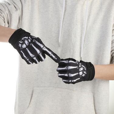 New Touchable Screen Skull Joint Rose Ghost Claw Outdoor Warm And Anti Slip Motorcycle Riding Gloves_autovado.com