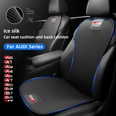 Breathable Ice Silk Car Front/Rear Cover For AUDI A1 A3 A4 A5 A6 A7 A8 Q3 Q7 Q8 TT Non-slip Auto Seat Protector Cushion_autovado.com