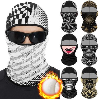 Winter Motorcycle Riding Fleece Hood Outdoor Mountaineering Ski Mask Windproof Cold-proof Warm Neck Scarf Hat_autovado.com