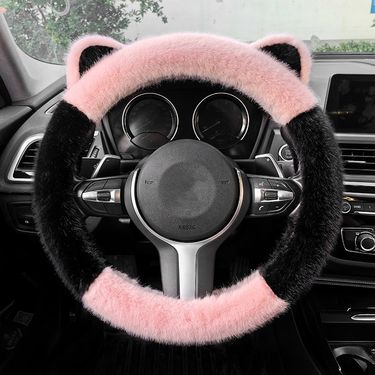 New Car Steering Wheel Plush High-end Universal Cat Ear Grip Cover_autovado.com