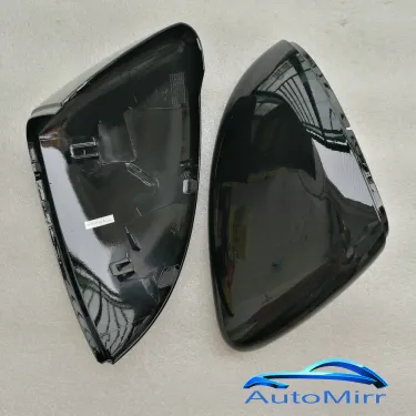 Black Side Wing Mirror Cover for VW Golf 7 MK7 7.5 GTD R GTI GTE VII Cap E-golf Sportsvan 2013 2014 2015 2016 2017 2018 2019_autovado.com
