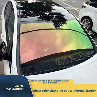 Rose Ghost Red Colorful High Insulation Solar Explosion-proof Sunscreen Up To 99% Car Nano Film_autovado.com