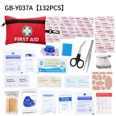 Car Emergency Rescue Kit Car First Aid Kit 132 Pieces First Aid Kit Portable Outdoor Life Saving Emergency Kit Set_autovado.com