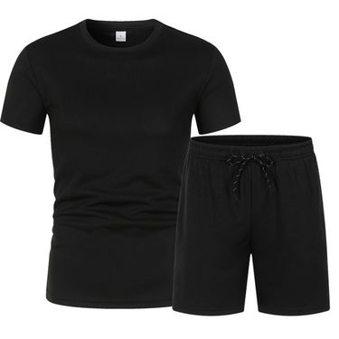 Men's Clothing Casual Spot T-Shirt Shorts Thin Breathable Sports Suit_autovado.com
