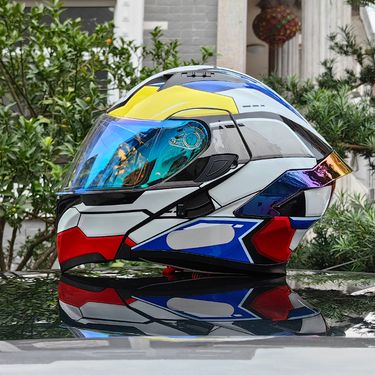 Orz Motorcycle Men's And Women's Uncovered Helmet, Dual Mirror Winter Tail Wing, Semi Full Coverage, All Season_autovado.com