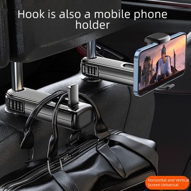 Car seat back hidden hook invisible car inner and rear multi-function mobile phone bracket real car supplies_autovado.com
