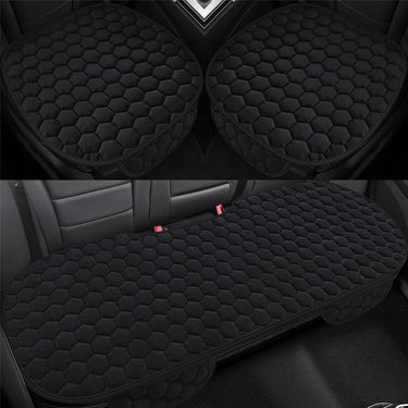 Car Front Rear Warm Seats Cushion Protector Plush Cover Autumn Winter Universal For Sedan Hatchback SUV Seat Mat_autovado.com