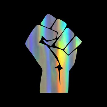 Clenched fist inspirational vinyl car decoration sticker home glass window wall notebook pvc sticker_autovado.com