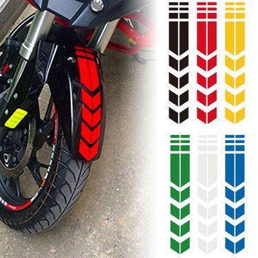 Mudguard Motorcycle Decals, Sports Stripes, Reflective Stickers, Electric Car Arrow Stickers_autovado.com