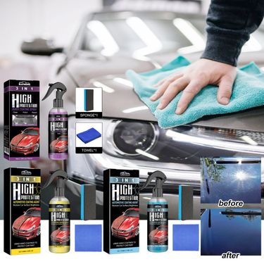 Rayhong 3pcs/set Coating Agent 3-In-1 Oil Removal Polishing Protection Repair Scratches Car Paint Cleaning And Maintenance Coating_autovado.com